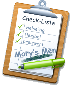 Check-Liste vielseitig flexibel preiswert Mary’s Men